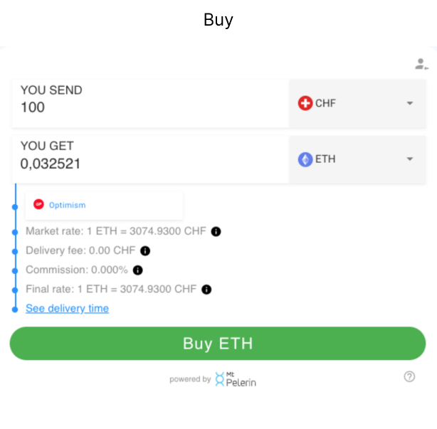 Buy Crypto with Fiat