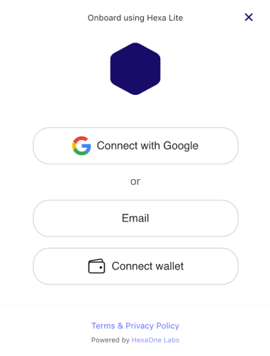 Create or connect an account